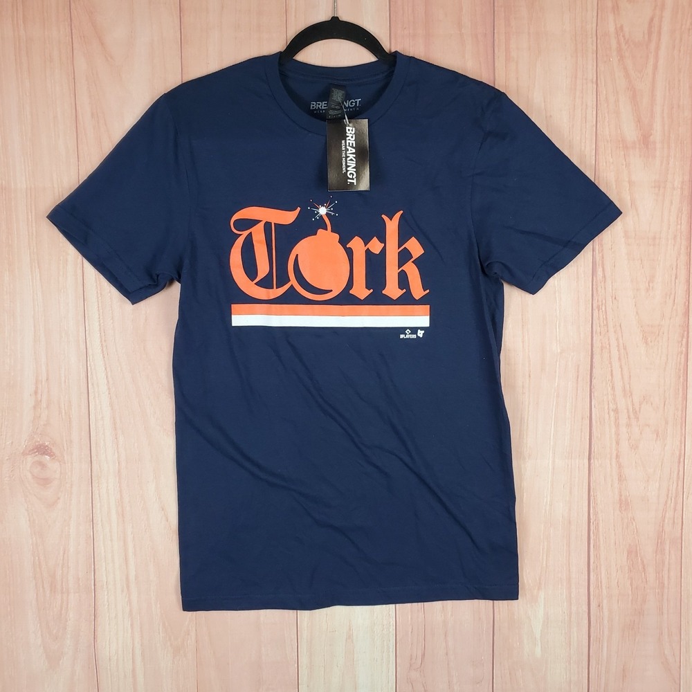 BreakingT Spencer Torkelson Tork‎ Bomb Mens T-Shirt Small Blue Short Sleeve